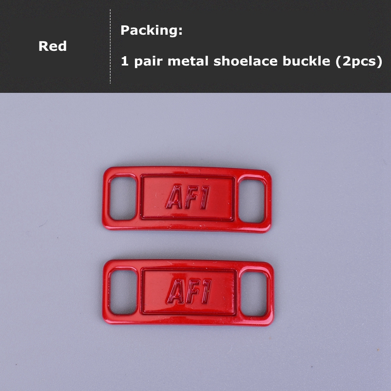 2 sztuk/para AF1/AJ sznurowadła klamra wysokiej jakości metalowy zamek akcesoria obuwnicze DIY zestawy dekoracyjne odpowiednie buty Air Force 0ne: Szampan