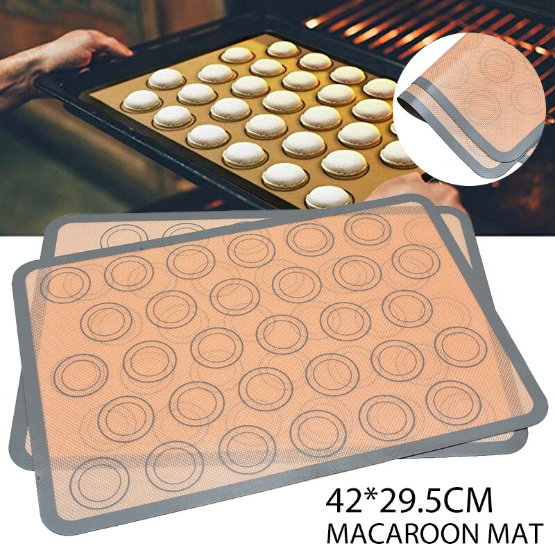 2 Stks/set Bakken Mat Silicone Non Stick Oven Vel Liner Tool Voor Cookie Brood Bitterkoekje Keuken Bakvormen Accessoires