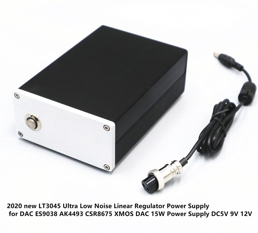 15W LT3045 Near-zero Low noise regulated linear power supply DC5V 9V 12V Bluetooth audio decoder DAC headphone amp power adapter