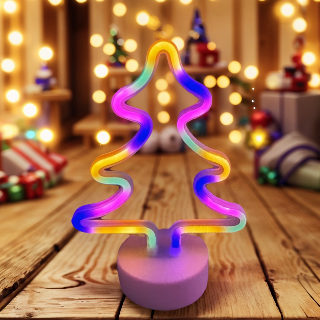 Luces decorativas navideñas, lindas luces LED de alce y Papá Noel, alimentadas por USB o con pilas, navideños, decoración de habitaciones: Transparente