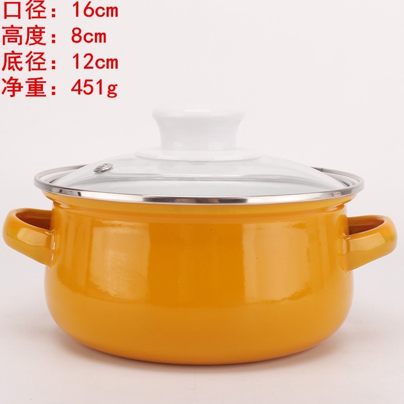 Pink Kitchen Soup Pot Cooking Food Prefered Small Ramen Stock Pot Noodle Cute Glass Lid Pote Mantimentos Pot Groceries OB50DG: 16cm Style 4