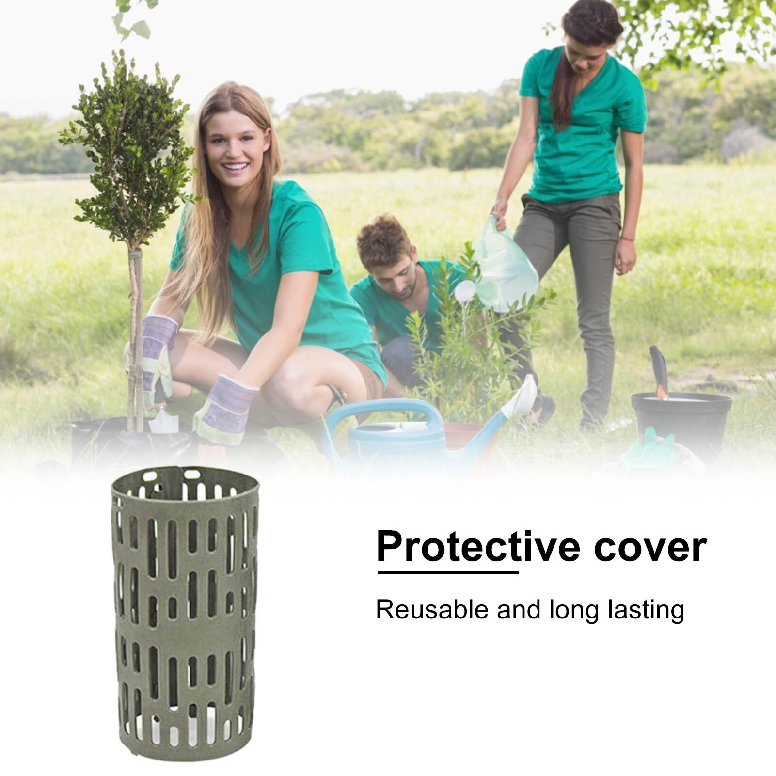 Adjustable Plant Protection Cover Prevent Mowing Machine Lawn Mower Rodent Sun Damaging Bark Plant Tree Trunk noble