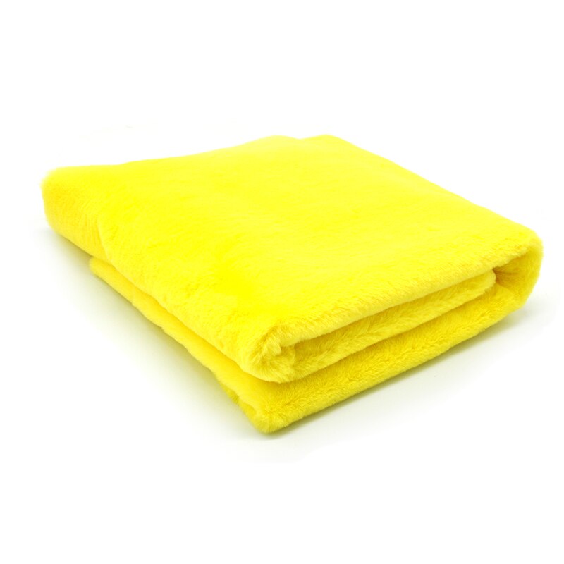 Imitatie Rex Konijnenbont Fluwelen Stof Kat En Hond Nest Pop Sjaal Teller Achtergrond Stof Diy Handgemaakte Zachte Stof 0.5X1.6M: yellow