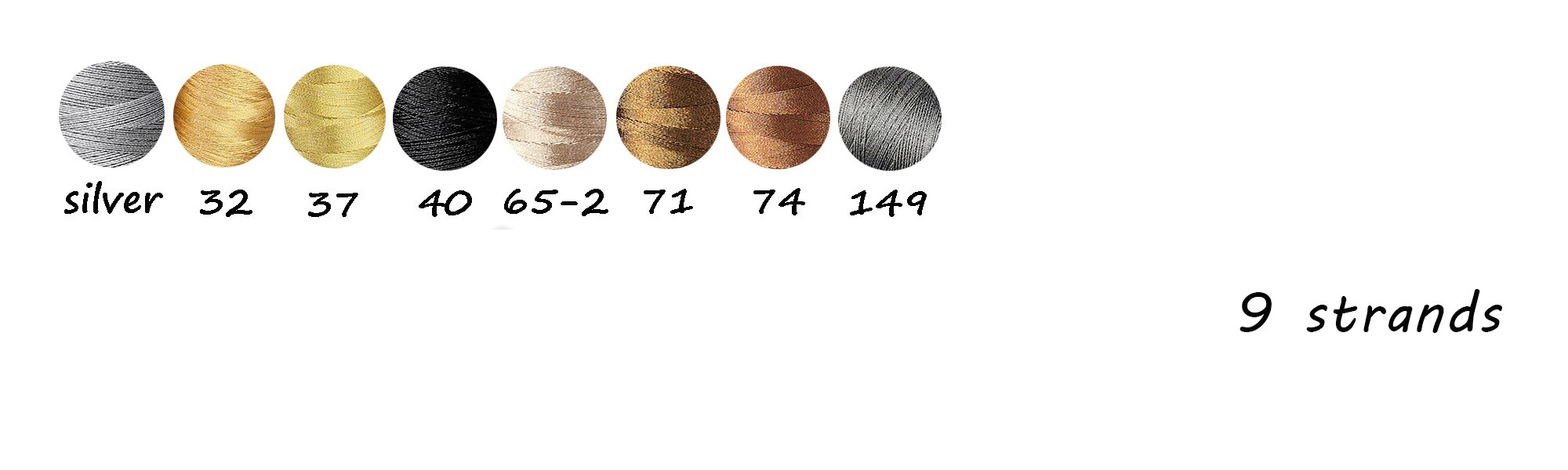 Sanbest – fil de tissage métallique à 9 brins, bijoux, fait à la main, Bracelet, point de couture, fil de tatouage,