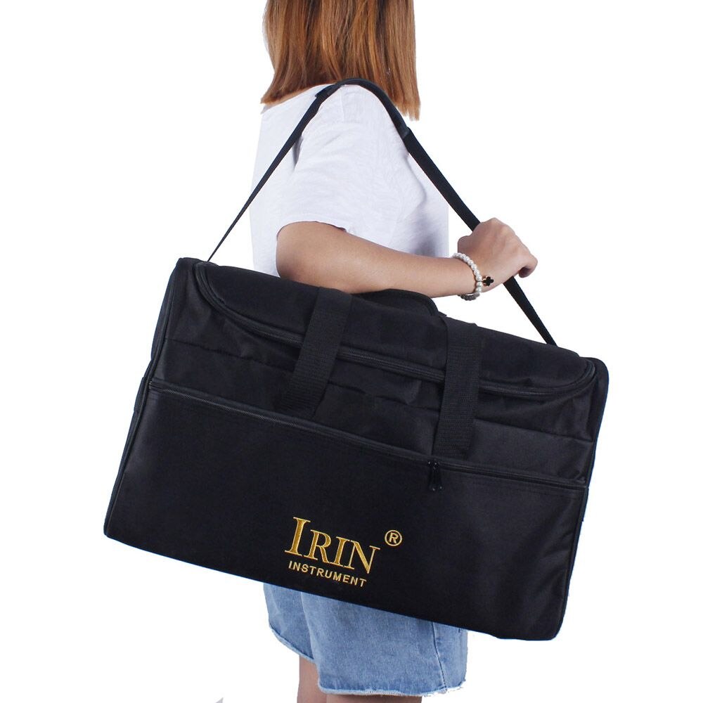 JHD IRIN Standard Adult Cajon Box Drum Bag Backpack Case 600D Cloth 5MM Cotton Padding with Carry Handle Shoulder Strap