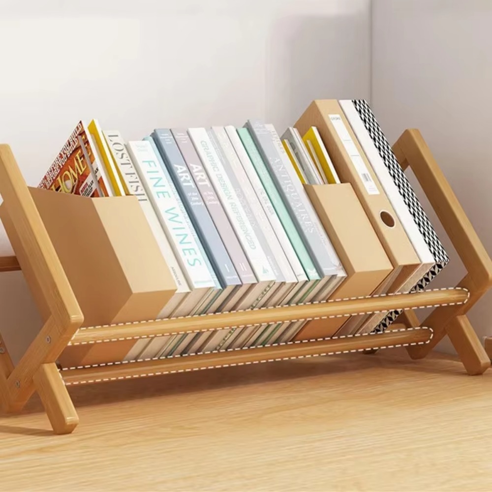Estantería de escritorio para el hogar, estante decorativo para sala de estar, revistero de tipo económico Simple, estantes de almacenamiento finos para dormitorio a pequeña escala