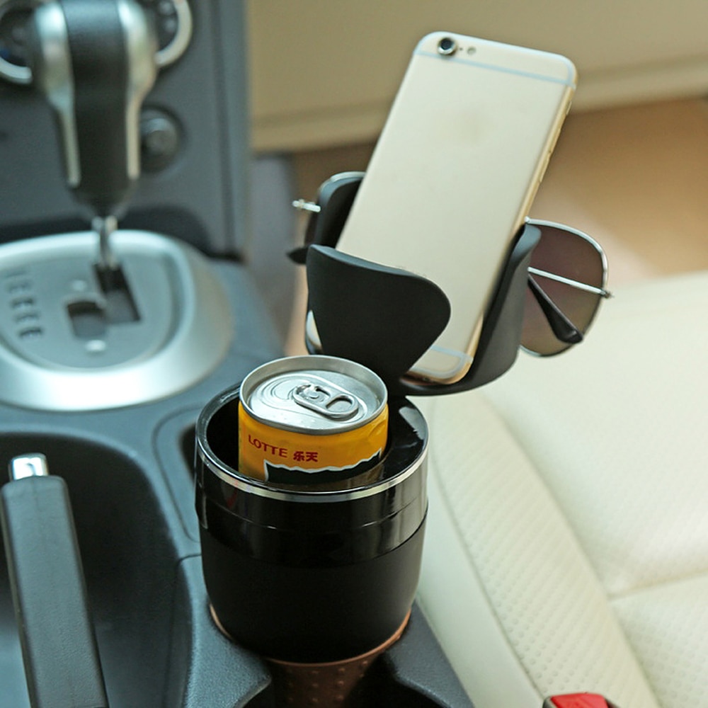 Multifunctionele Auto Drinkfles Houder Draaibaar Water Bekerhouder Zonnebril Phone Organizer Opslag Auto Interieur Accessoires