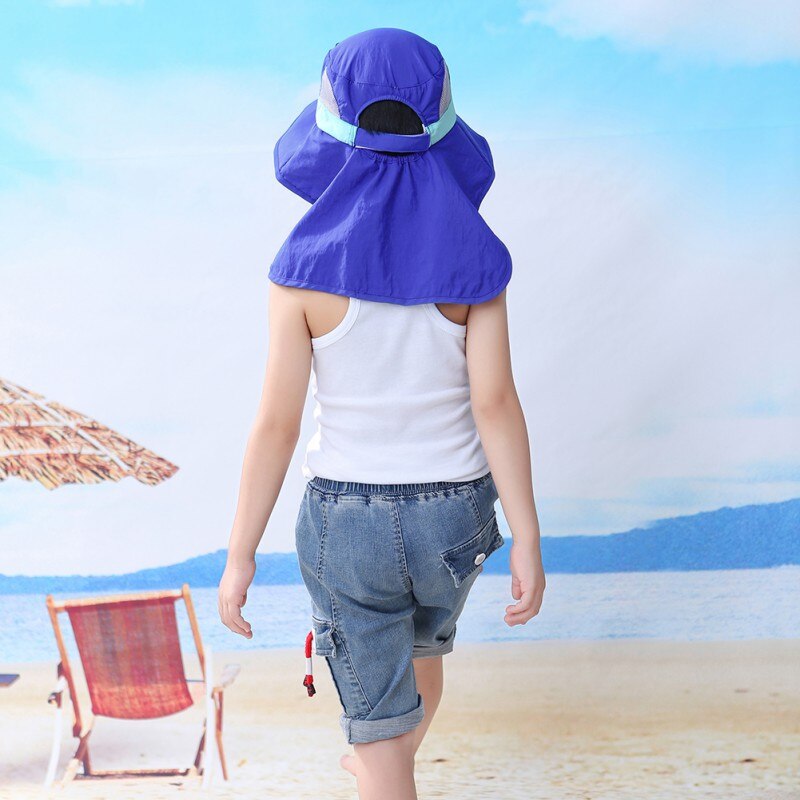 Wide Brim Children Sun Hat Kids Bucket Cap Summer Beach Girls Travel Outdoor Cute Casual Sun Hats