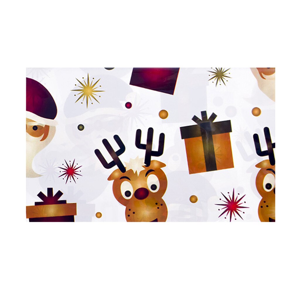 Disposable Merry Christmas Rectangular Printed PVC Cartoon Tablecloth 110*180cm Table Cloth Christmas Decoration PVC Tablecloth