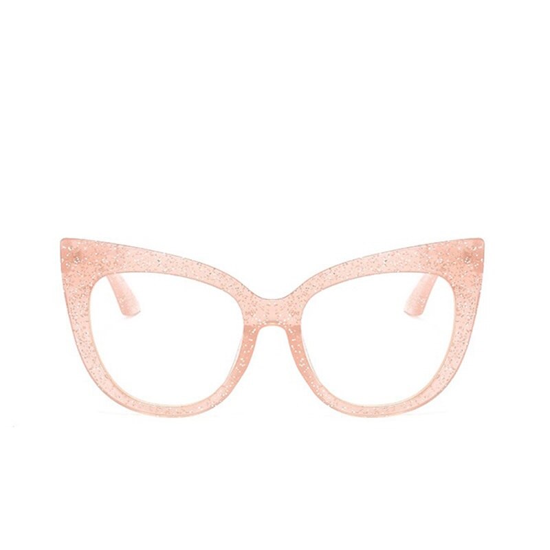 Luxe cat eye zonnebril voor dames, glanzend rood, sexy zonnebril voor dames,  uv400 ronde tinten oculos de sol: Champagne helder
