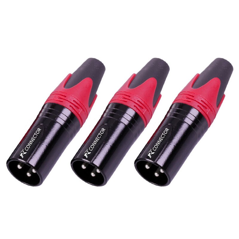 1pc nc3 mxx& nc3 fxx xlr-kontakt , 3 pinner, lodding xl hannplugg & hunnkontakt lydmikrofonkontakt til mikrofon , 7 farger tilgjengelig