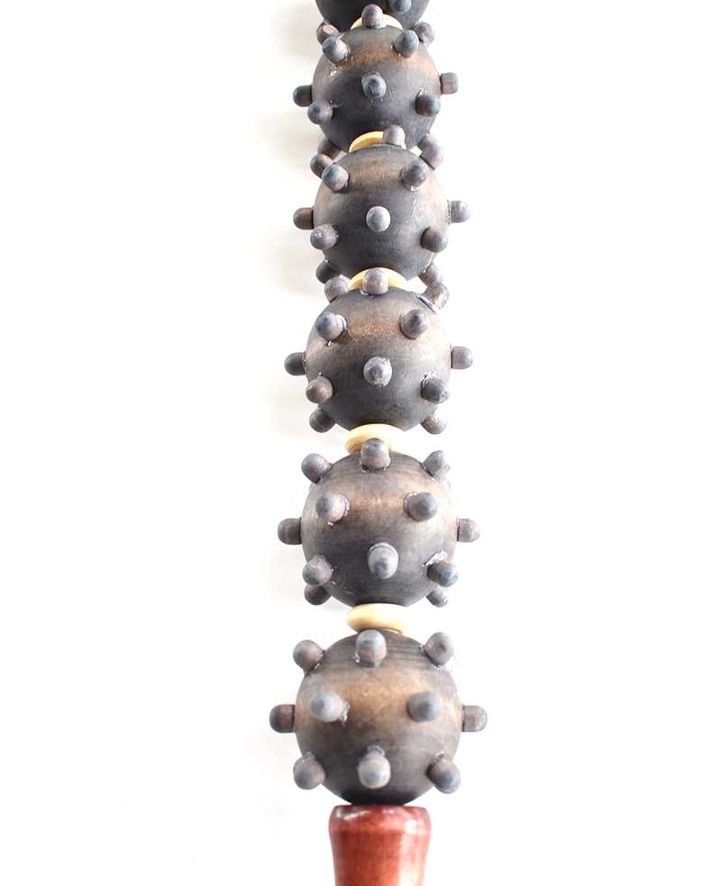 Holz Rolle Massagegerät massivholz zurück bein Massage Massage Hammer doppel Massage Ball rollen wirbelsäule