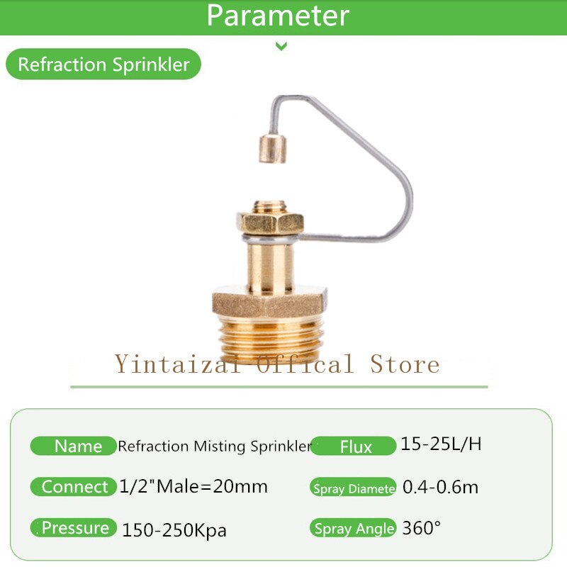 1/2 "brechung Beschlagen Sprinkler Micro Sprinkler Kopf Gartenarbeit Lieferungen Landwirtschaft Zerstäubung Spray Rasen Sprinkler