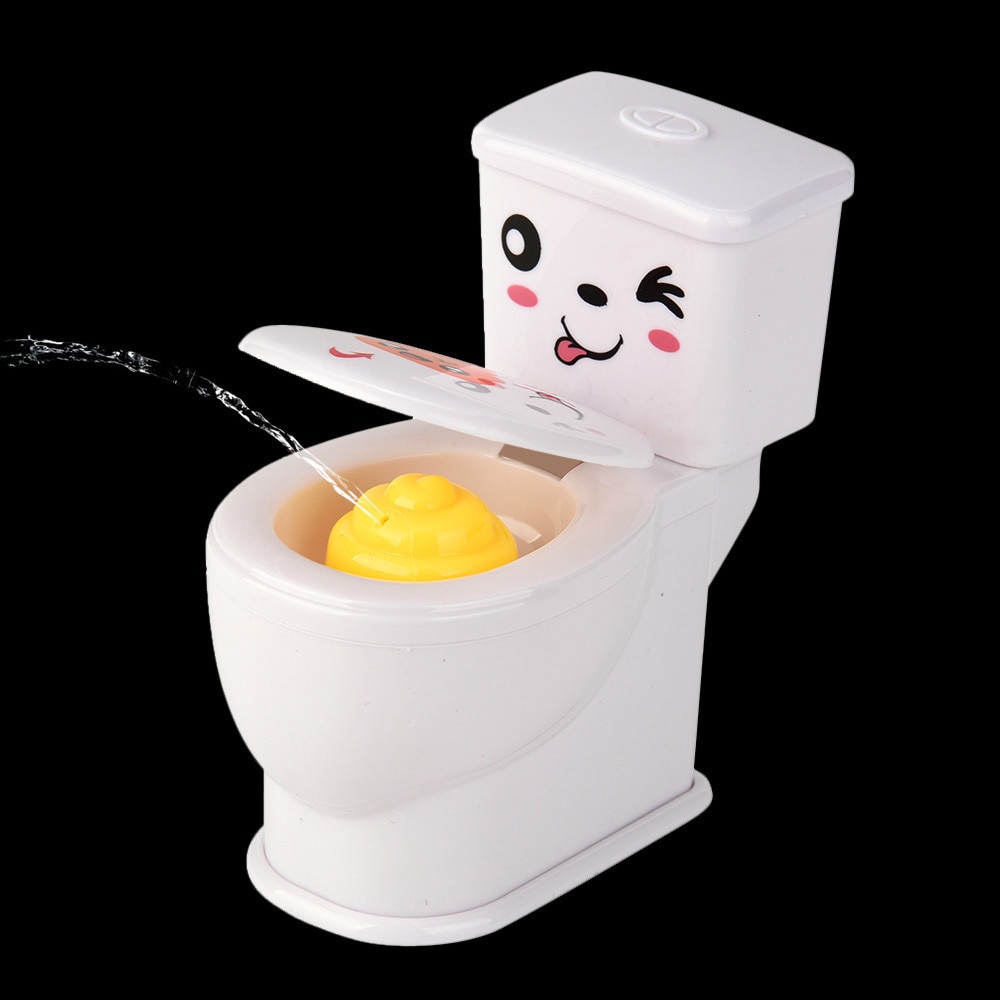 Funny gadgets antistress gadgets Mini Prank Squirt Spray Water Toilet Oyuncak Closestool Grappenprop Speelgoed 20S8208