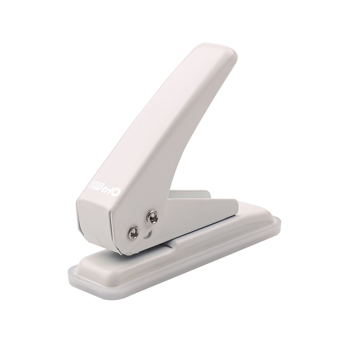 Kw-Trio Mini Metalen Enkele Perforator 1-Gat Papier Puncher 20 Vel Capaciteit 6Mm Gaten Verminderde inspanning Met Kladjes Collector