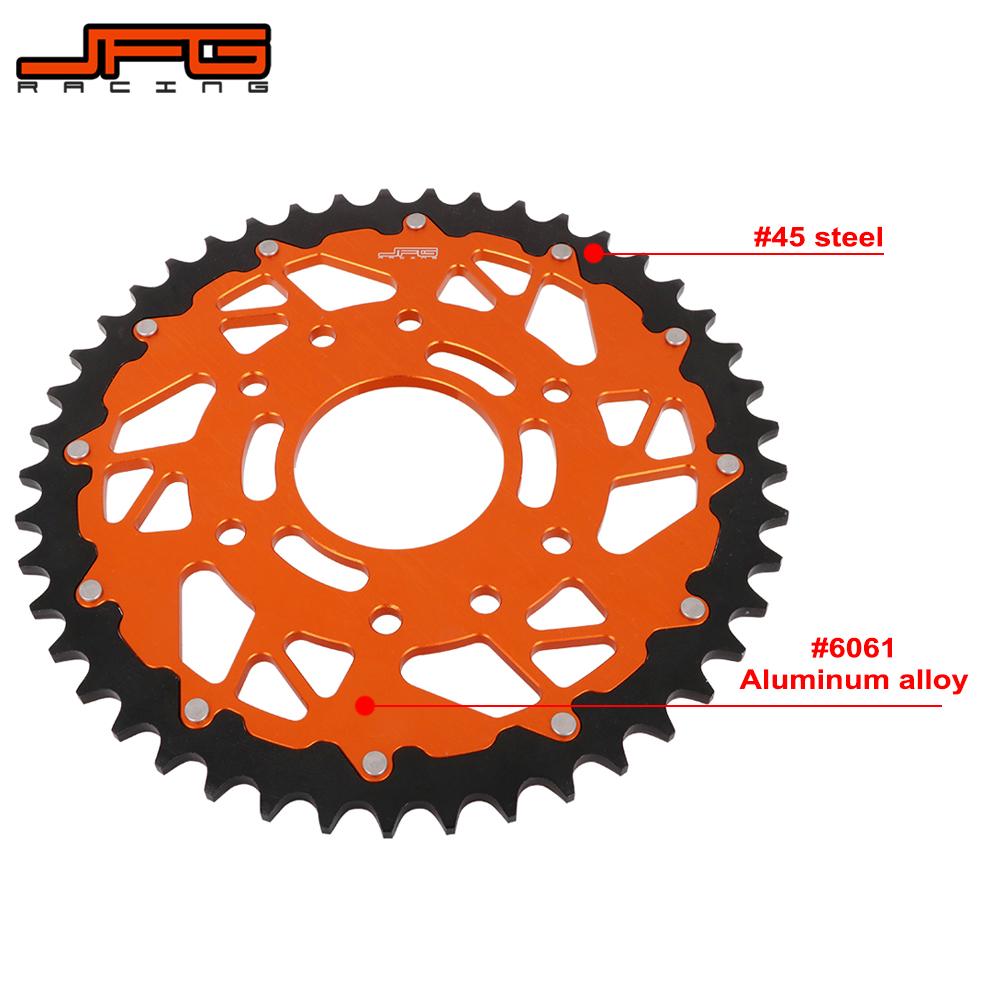 Motorcycle CNC 45T Rear Chain Sprocket For KTM 125 390 Duke ABS 125 RC ABS 125 RC 390 RC