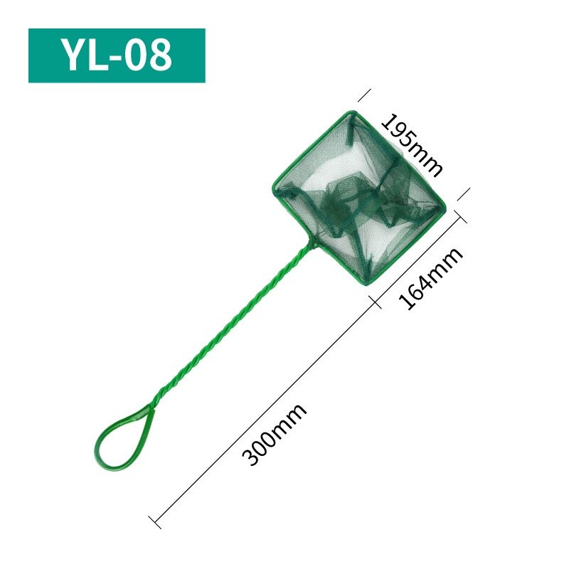 Aquarium Fish Net Fine Mesh Fishing Landing Net Fish Catch Nets Long Handle Fish Floating Objects Cleaning Tool: 46.4cm