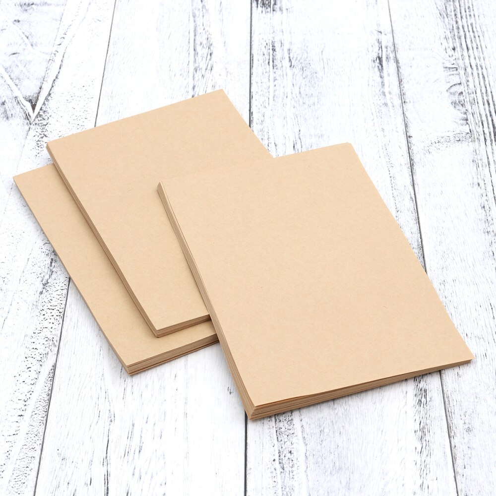 100 Sheets A5 Vintage Blank Kraft Letter Paper Retro Writing Paper