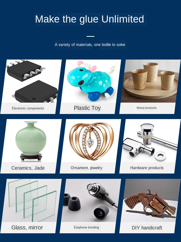 2Pcs 502 Strong Glue Handmade DIY Super Glue Jewelry Paste Plastic Toy Metal Special Drying Transparent Glue 3 Seconds Quick-Dry