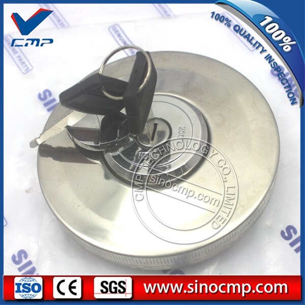 SANYI – bouchon de réservoir de carburant pour Sany, 2 clés, 55 65 75 135 215 235