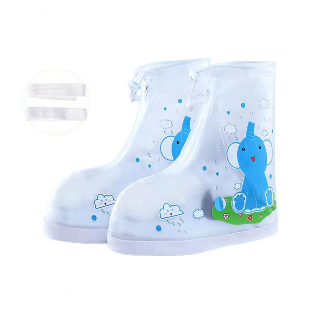 Decorative Kids Rainshoes Smooth Surface Leak-proof Unisex Kids Animal Rain Shoes Galoshes Rainshoes 1 Pair: Baby Elephant XL