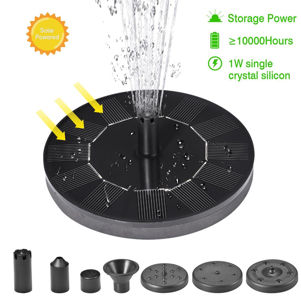 Solar Fountain Garden Water Fountain Floating Swimming Pools Solar Panel Water Fountain For Garden Pools Lawn Decorative