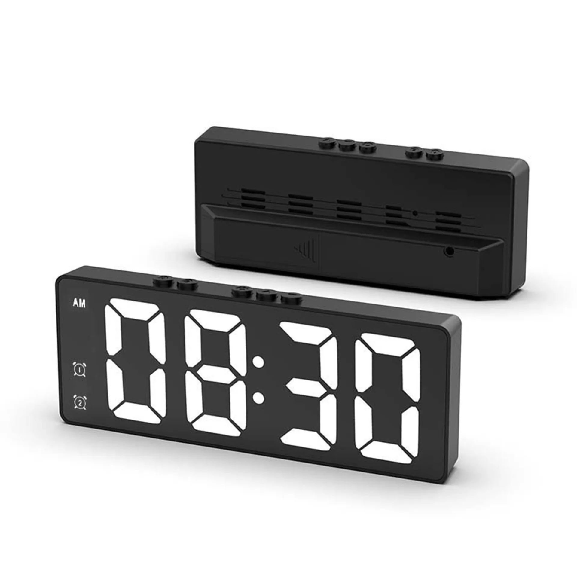 Neue kreative Schlafzimmer Wecker Spaß kippen mechanische Wecker Schreibtisch digitale Kalender uhren retro Schreibtisch uhren Wohnkultur: Grün