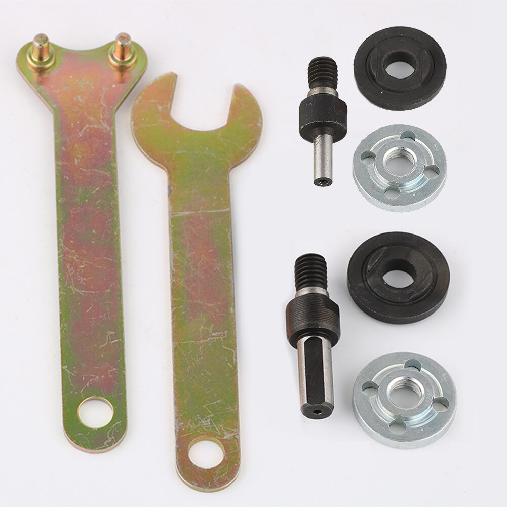 Angle Grinder Wrench Spanner Connecting Rod Kit Flange Lock Nut Metal Nuts Repair Tool Electric Drill Hand Drill Parts