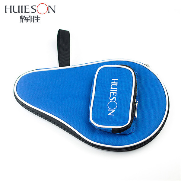 Huieson oxford bordtennisketcheretui med ydre lynlåstaske til bordtennisbolde bordtennistilbehør: Blå