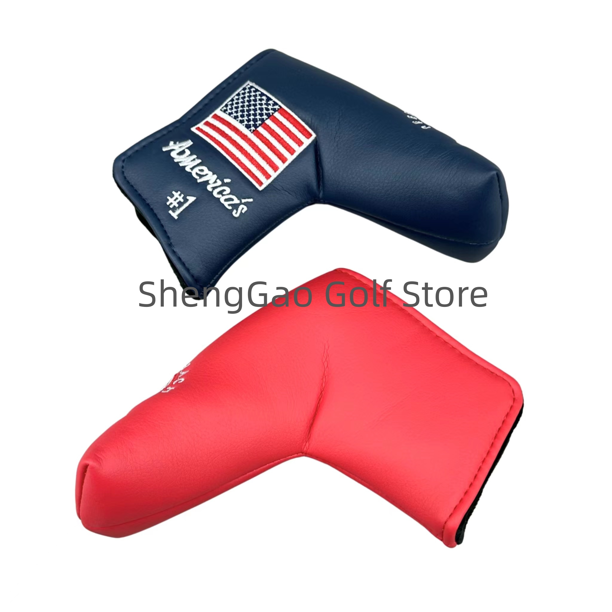 1pc Golf Putter Abdeckung PU Leder Verschluss Kiefer aufbringen Golf Verein Abdeckung Klinge Putter Abdeckung Schutz
