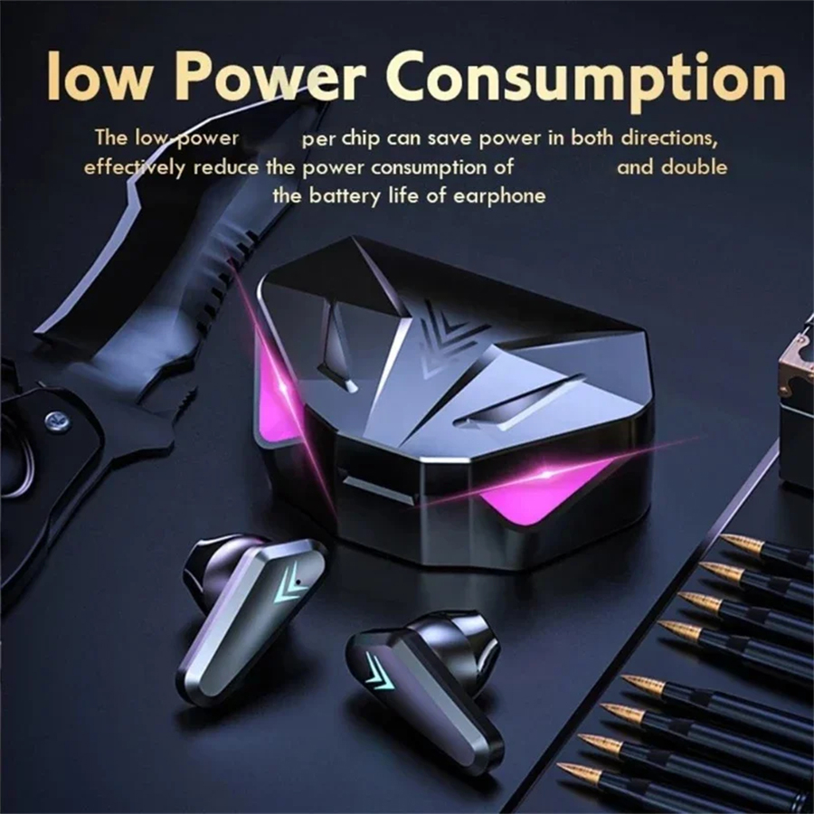 AIR X15 écouteurs Bluetooth sans fil Gamer casque Sport faible latence écouteurs fone Gamer casque Gamer avec micro mains libres: Default Title