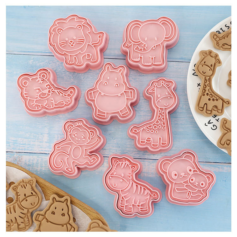 Moule à gâteau Animal Jungle Safari, décoration de Cupcake, emporte-pièces pour fête d'anniversaire Safari, réception pour bébé