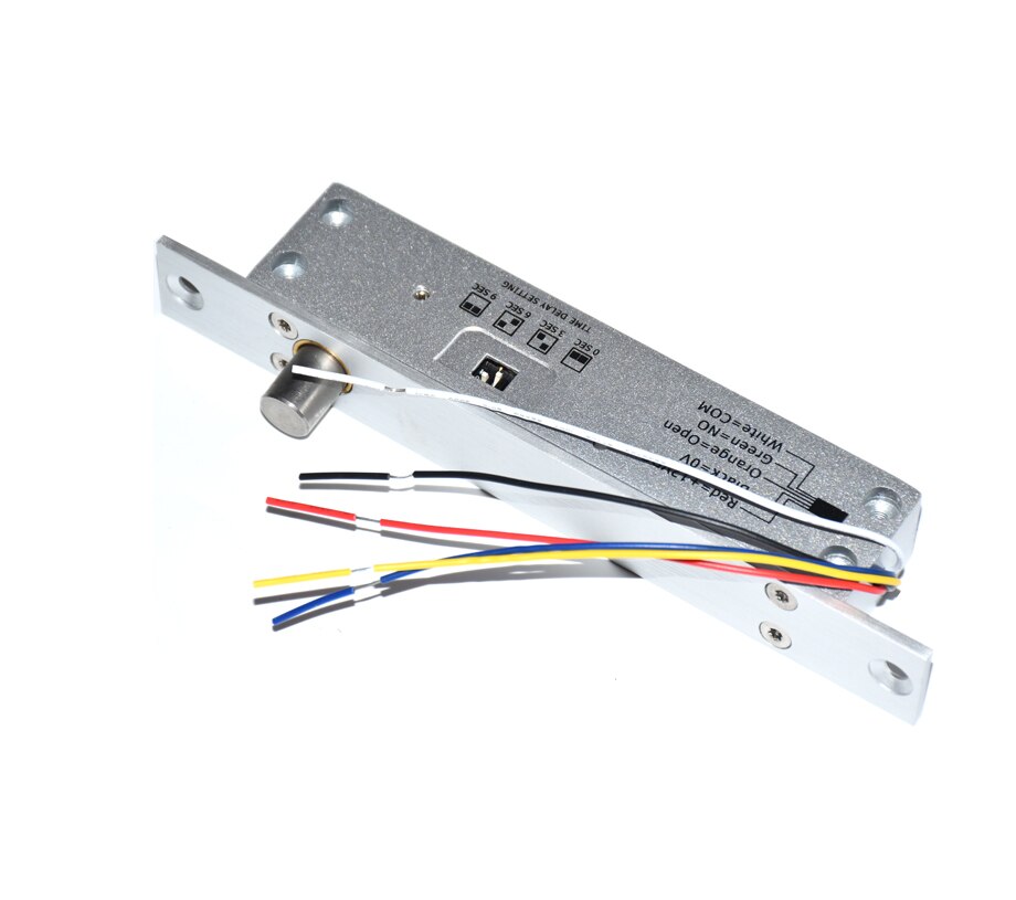 Fail secure fail safe optional Steel DC 12V Electric Bolt Lock Solenoid Electric Door Lock 5 wires feedback lock