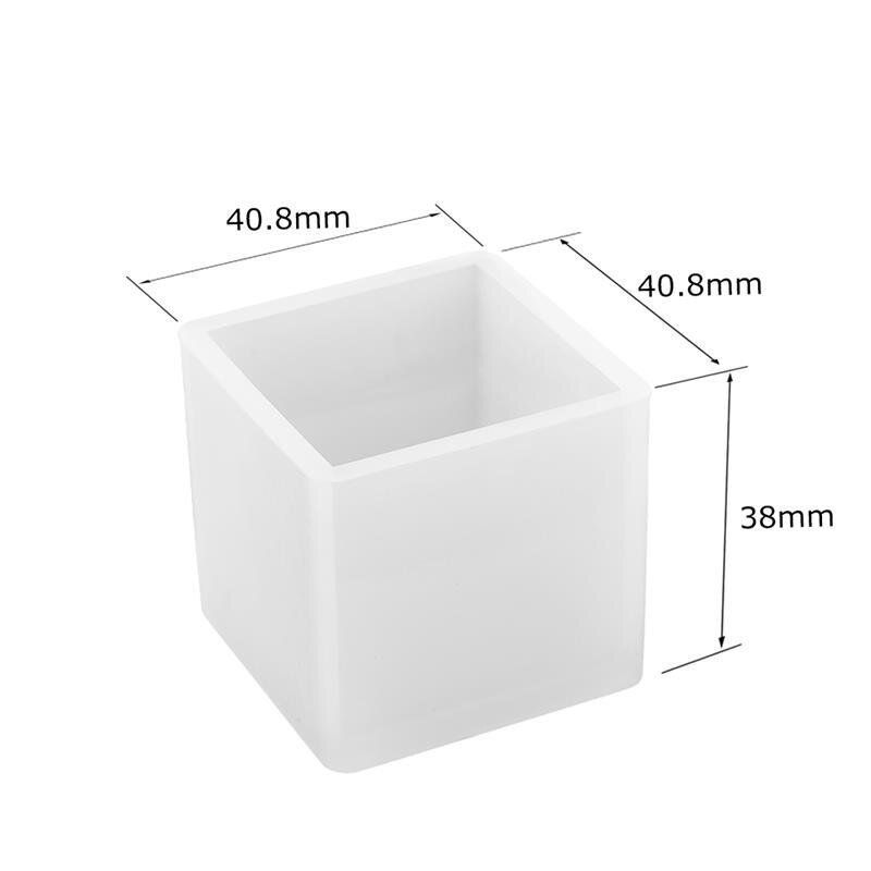 Moldes de arcilla transparente para hacer Herramientas de alfarería, moldes de cerámica, resina de arcilla polimérica, molde de artesanías redondo ovalado cuadrado en forma de silicona portátil: 35mm