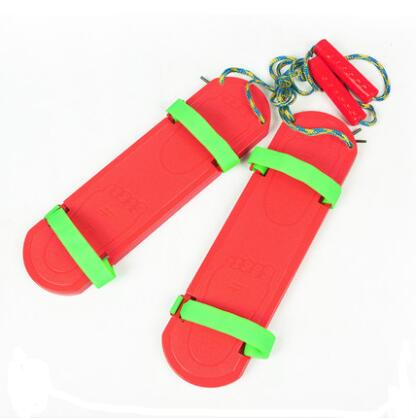 Suzakoo Outdoor fitness equipment walking board sensory balance training for kids: Red