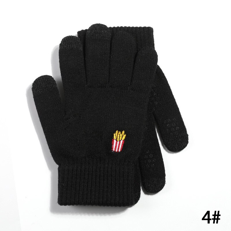 Gloves Kniteed Winter Gloves Screen Touch Gloves Women's Hand Wear Strong Friction Hand Warmers Thick Winter Glove: K