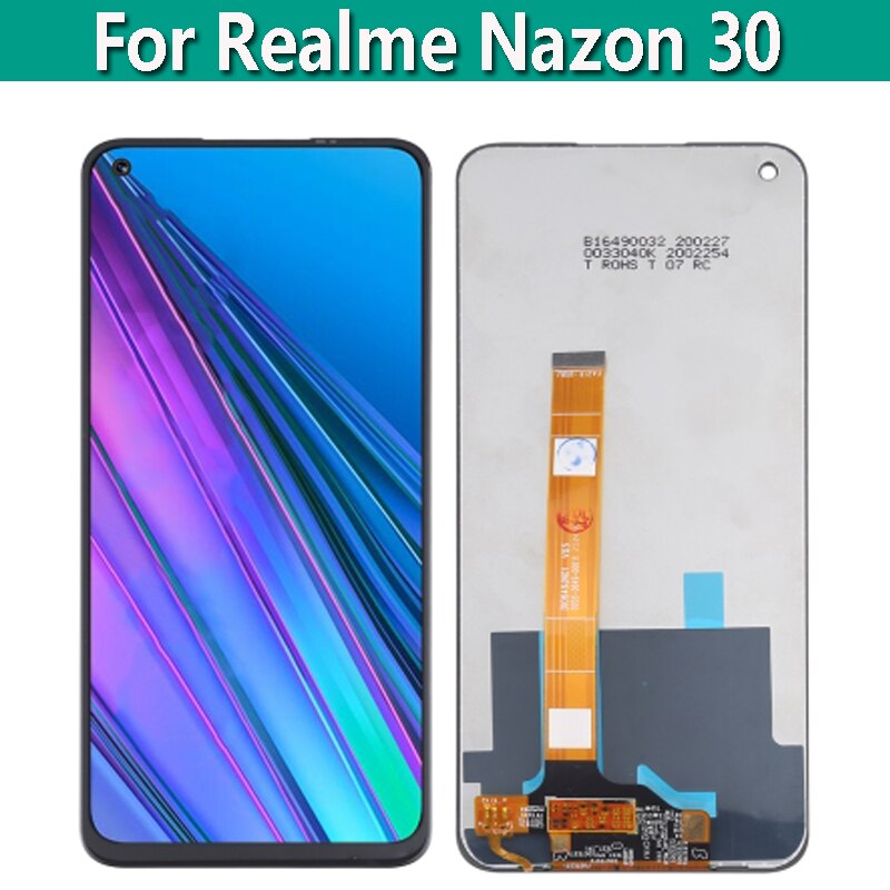 Original LCD Display Touch Screen Digitizer Assembly 6.5&quot; For Realme Narzo 30 5G RMX3242 LCD Replacement Parts