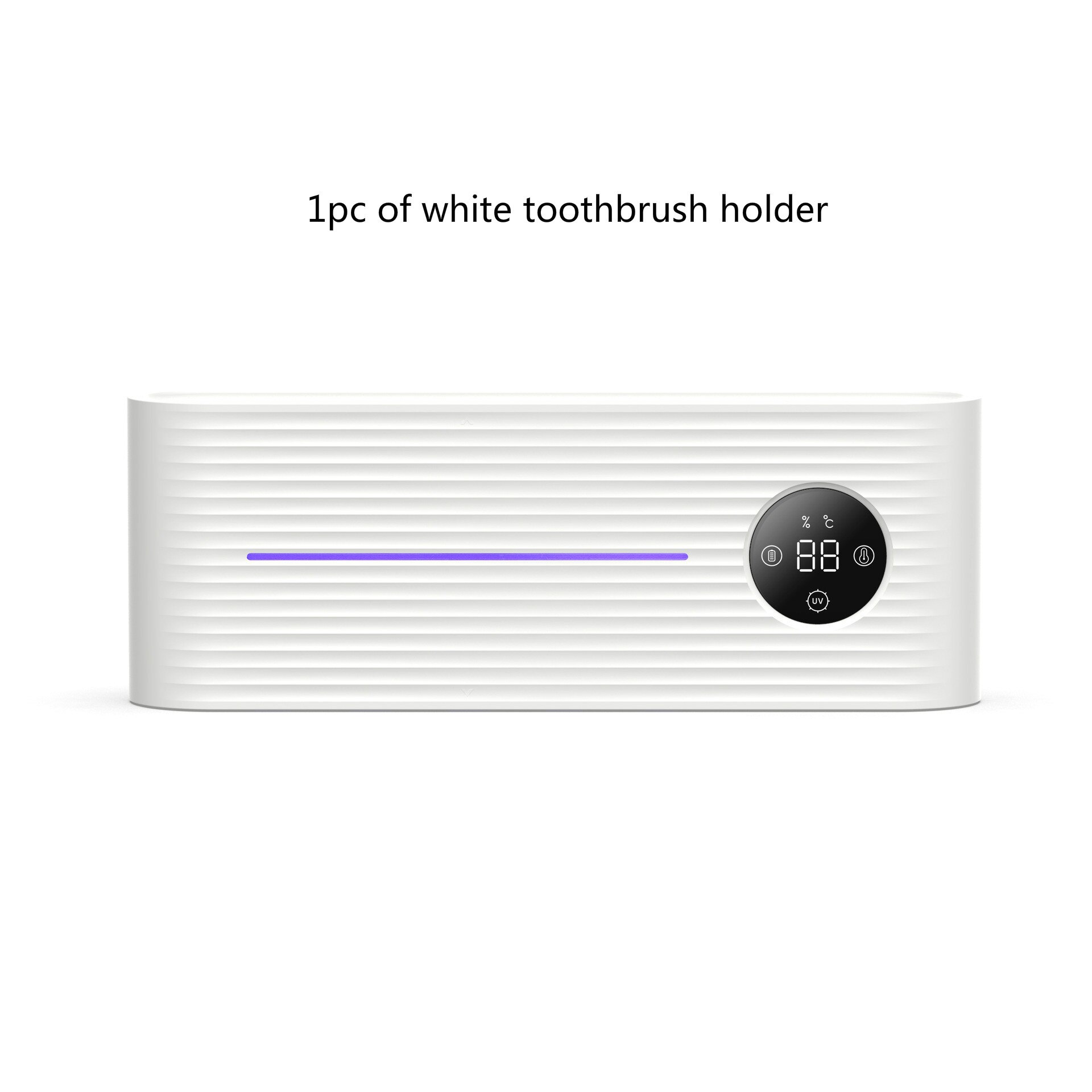 Xiaomi-soporte de esterilización ultravioleta UVC para cepillo de dientes, dispensador de pasta de dientes, estante montado en la pared, accesorios de baño: white holder