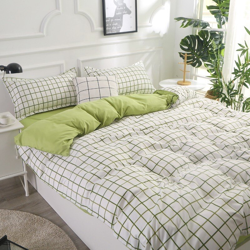 Yaapeet home tekstil plaid dynebetræk plaid print dynebetræk 150*200cm,180*220cm,200*230cm,220*240cm sengetøj uden pudebetræk
