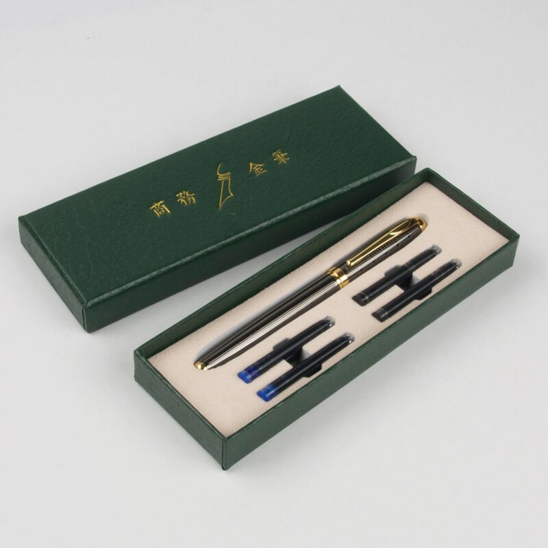 luxury fountain pen 0.5MM INK PEN for writing Fine Signature Pen School Office Supplie Caneta Stationery: W