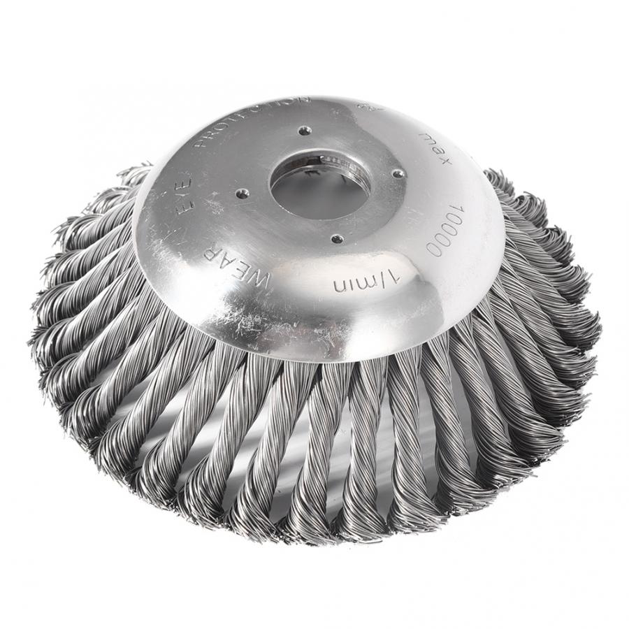 Iron Plate Steel Wire Trimmer Head Replacement Garden Lawn Mower Accessory