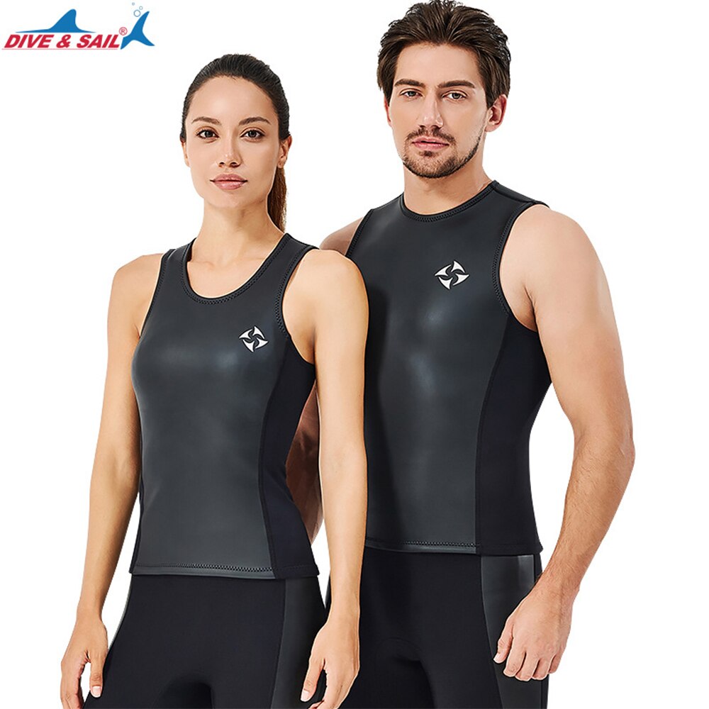 diving neoprene thermal vest 2MM men and women split surfing wetsuit sleeveless snorkeling wetsuit vest