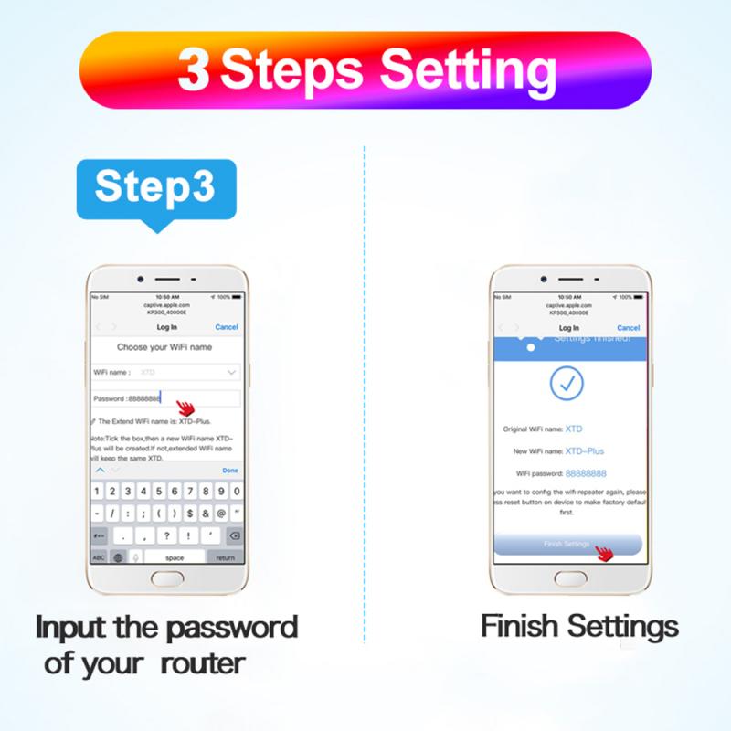 1pcs Universal 2.4Ghz Wireless Wifi Repeater Wifi Extender 300Mbps Wifi Amplifier Wifi Booster Long Range Repeater