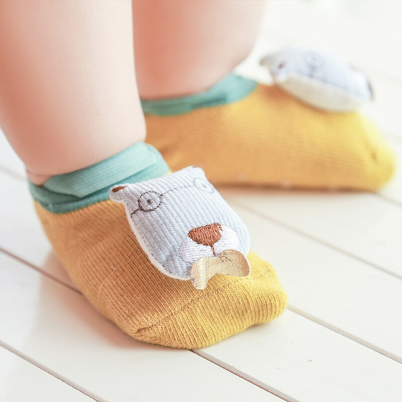 Warmom Baby Korte Sokken Lente Zomer Dier Pop Cartoon Sokken Jongens En Meisjes Antislip Sokken Baby Floor Sokken stroken Boot Sokken