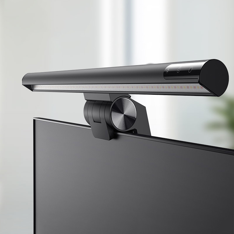 Baseus Screen Led Bar Bureaulamp Pc Computer Laptop Scherm Opknoping Licht Bar Tafellamp Kantoor Studie Leeslamp Voor lcd Monito: Black Classical