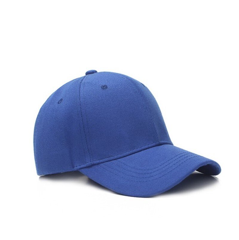 Berretto da Tennis moda donna berretto da Tennis da Baseball bianco cappelli posteriori tinta unita cappellini regolabili visiera parasole curva berretto da Baseball tinta unita: Blue