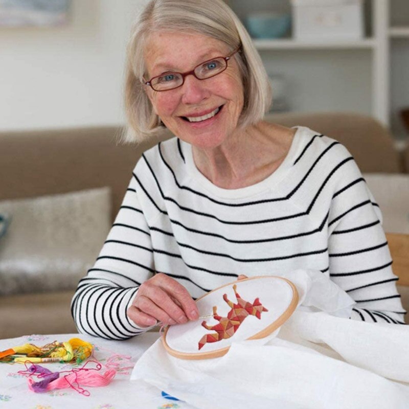 Embroidery Starter Kit with Pattern,DIY Handmade Embroidery Kits with Embroidery Cloth, Embroidery Hoop