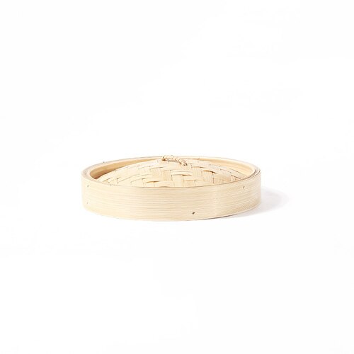 Hand made bamboo steamer natural bamboo steamer kitchen cooking tool dumpling steamer snack basket cooking tool CY51107: 18cm cover