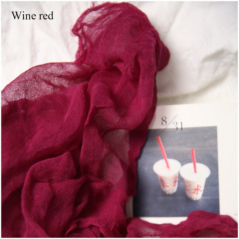 INS Photography Backdrops Cloth Soft Gauze for Beer Drink Fruit Food Photo Background Fotografia DIY Shooting Making Scene Props: Wine red