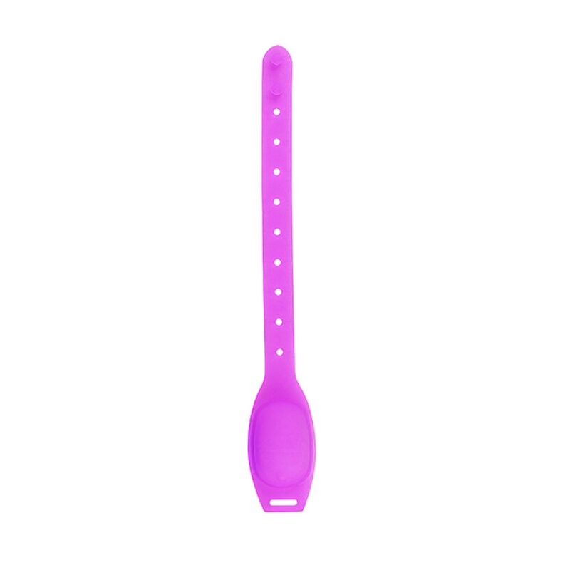 Silicone Cleaner Wristband Soft Comfortable Adjustable Length Holding Wrist Strap Free-Washing Alcohol Cleaning Wrist Band: purple